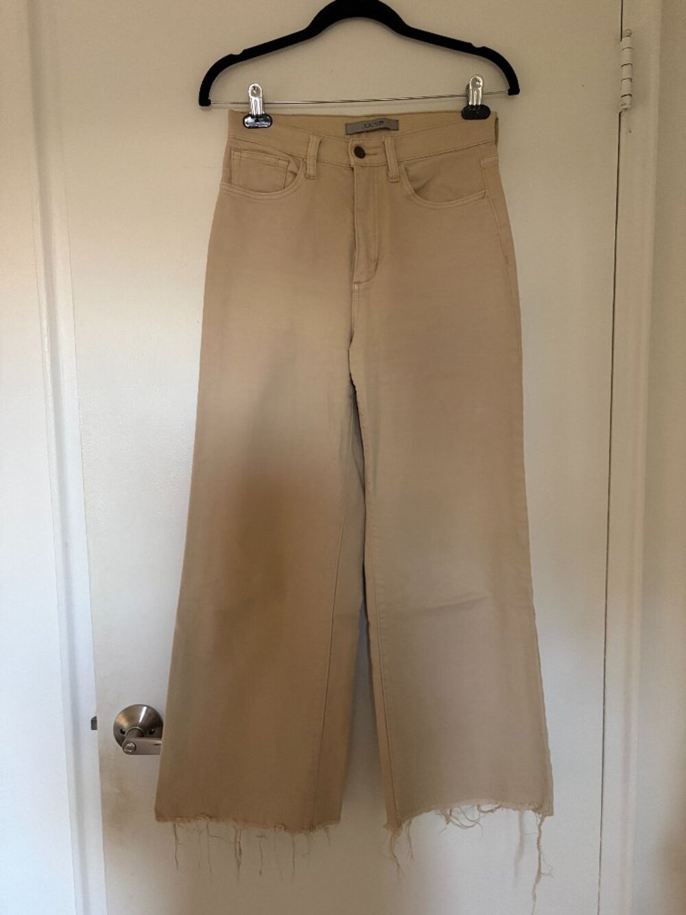 Joe's‎ High Waist Ankle Wide Leg Jeans Khaki Size 27